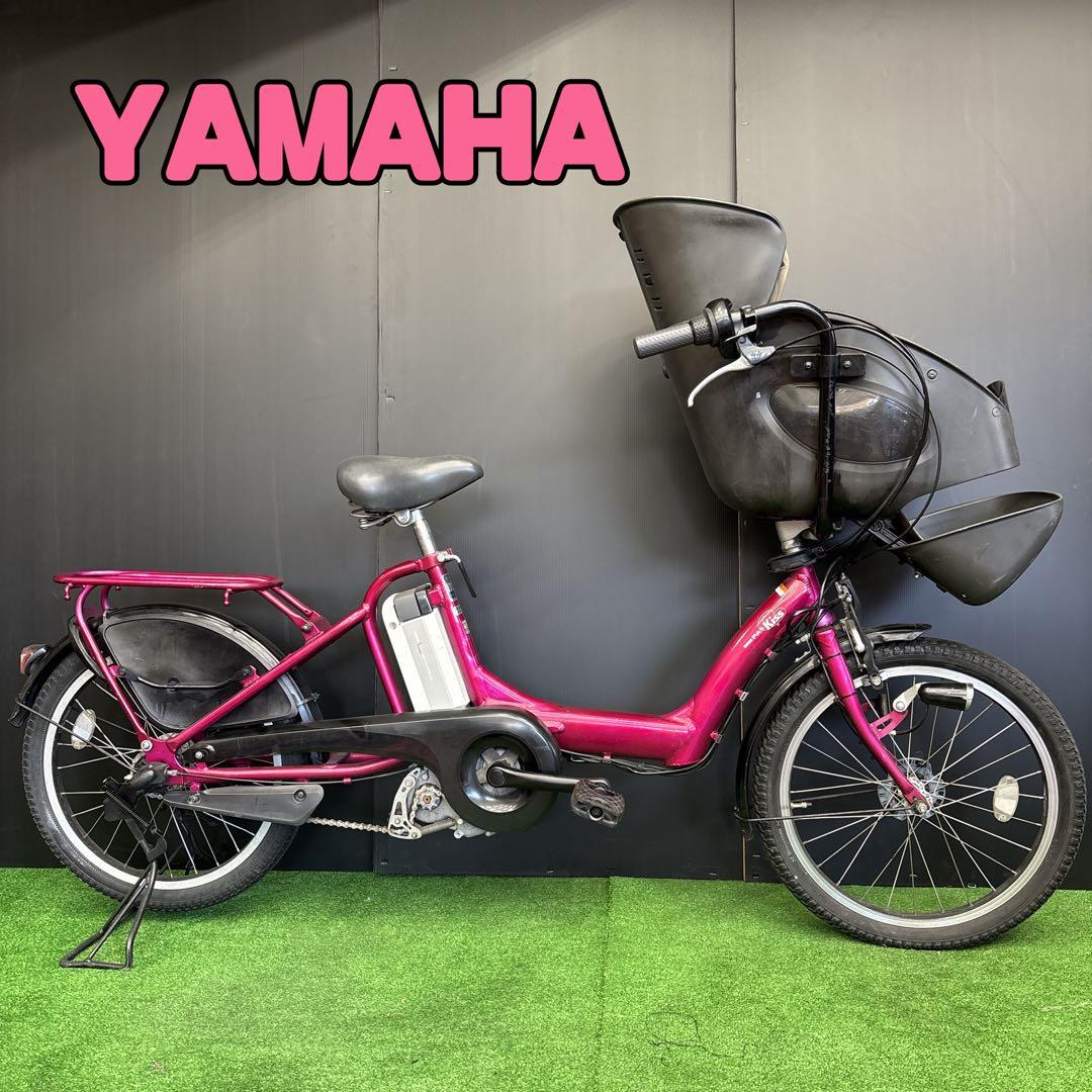電動自転車 YAMAHA PAS kiss ピンク 3人乗り対応　5 3人乗りPAS Kiss mini un SP ヤマハ(YAMAHA) 子供乗せ自転車 20インチ