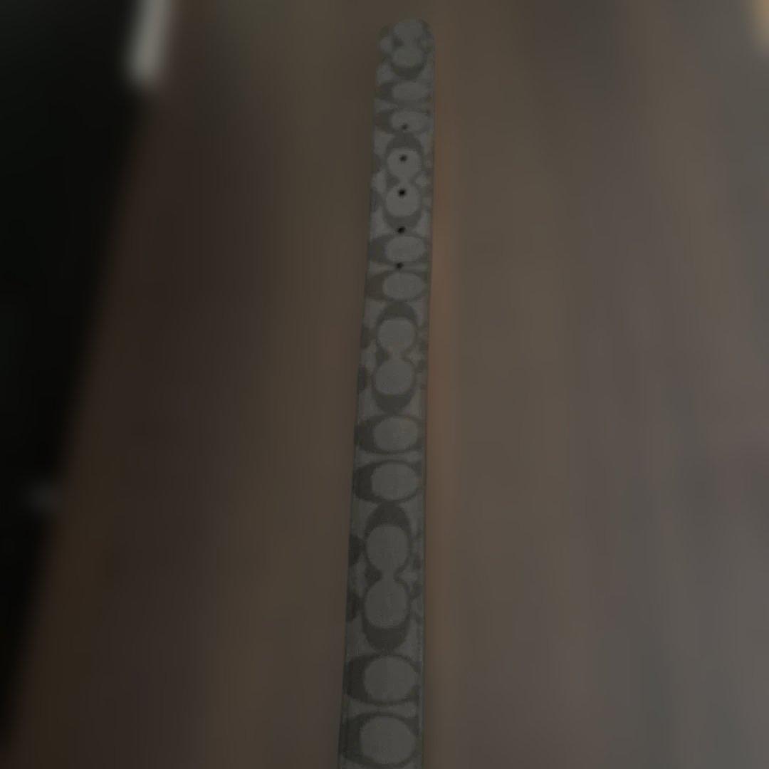 coach グレー ロゴパターン ベルト美品 - メルカリ