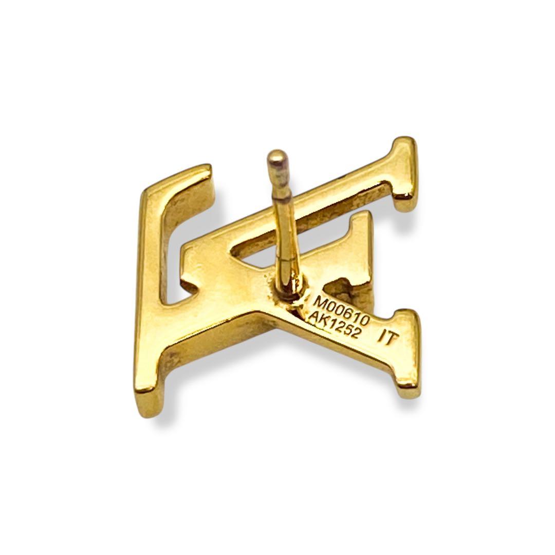 美品】ルイヴィトン LV モノグラム アイコニック ピアス ゴールド 795