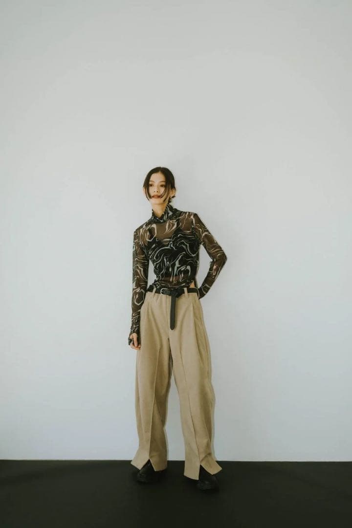 Knuth Marf】leather logo belt レザーロゴベルト