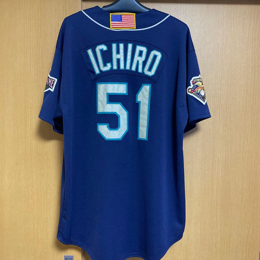 イチロー 51 2001オールスターユニフォーム【同時多発テロ追悼星条旗
