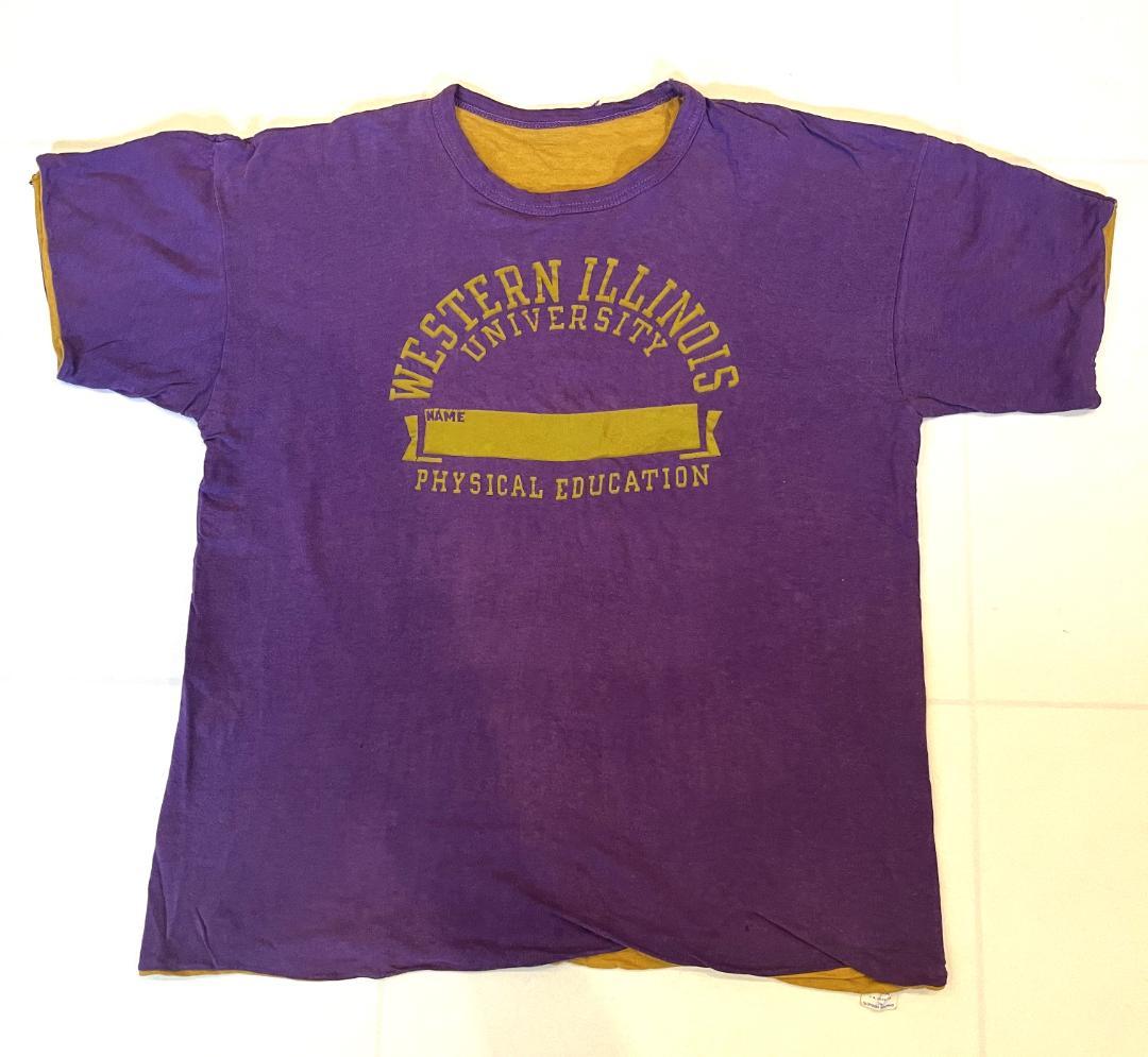 CUBIZOOM　Champion 70s リバーシブルTシャツ Ｌサイズ 70s USA製 Championチャンピオン リバーシブルTシャツ 緑×黄 XL