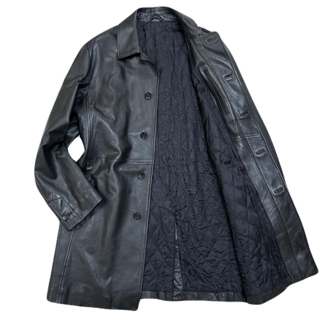 のんのこ様専用 コムサデモード ラムレザー チェスターコート