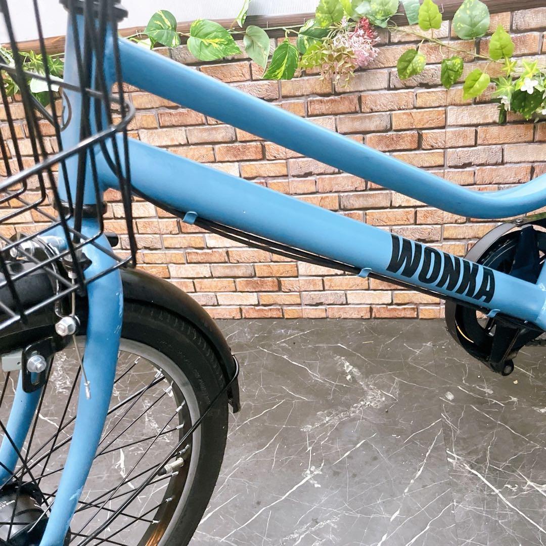 61】小径車 WONKA 水色 ブルー 外装変速付き