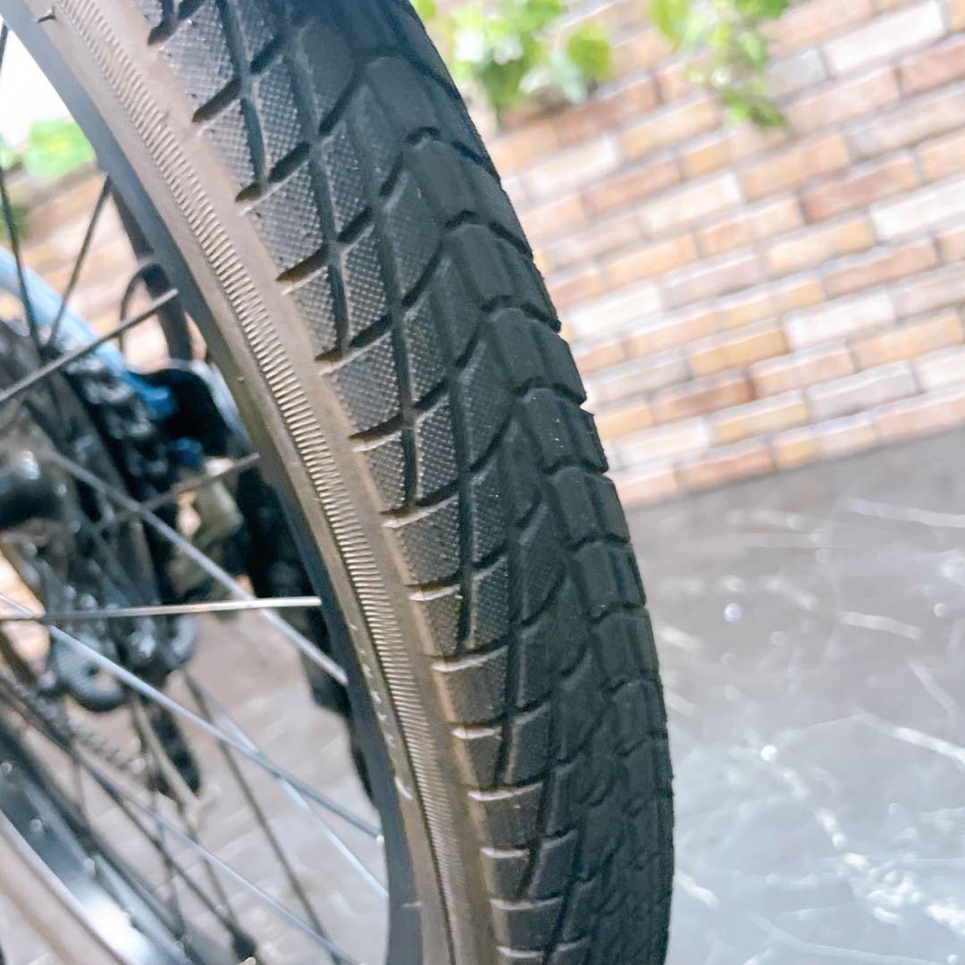 61】小径車 WONKA 水色 ブルー 外装変速付き