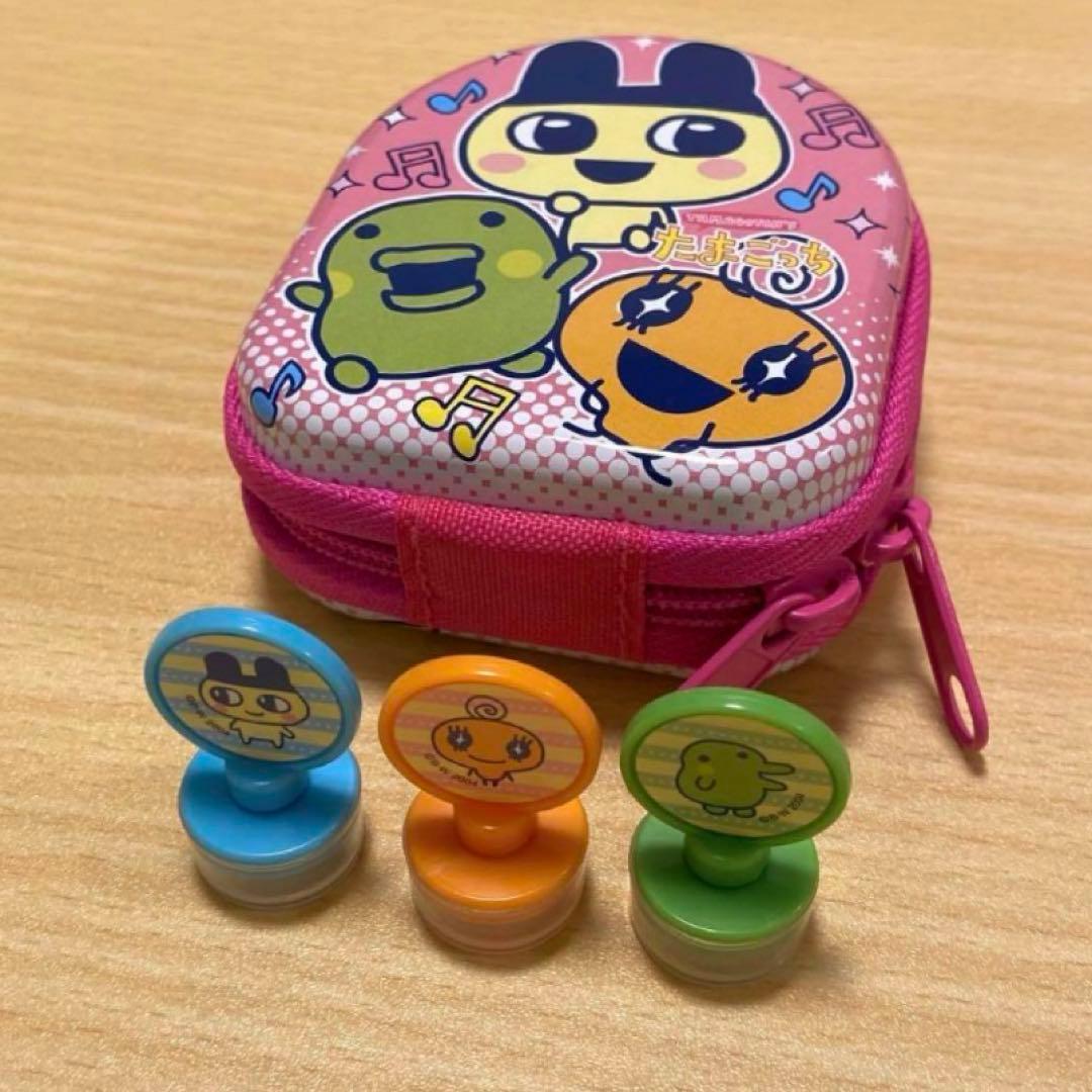 平成レトロ たまごっち 缶ポーチスタンプセット【めめっち・まめっち