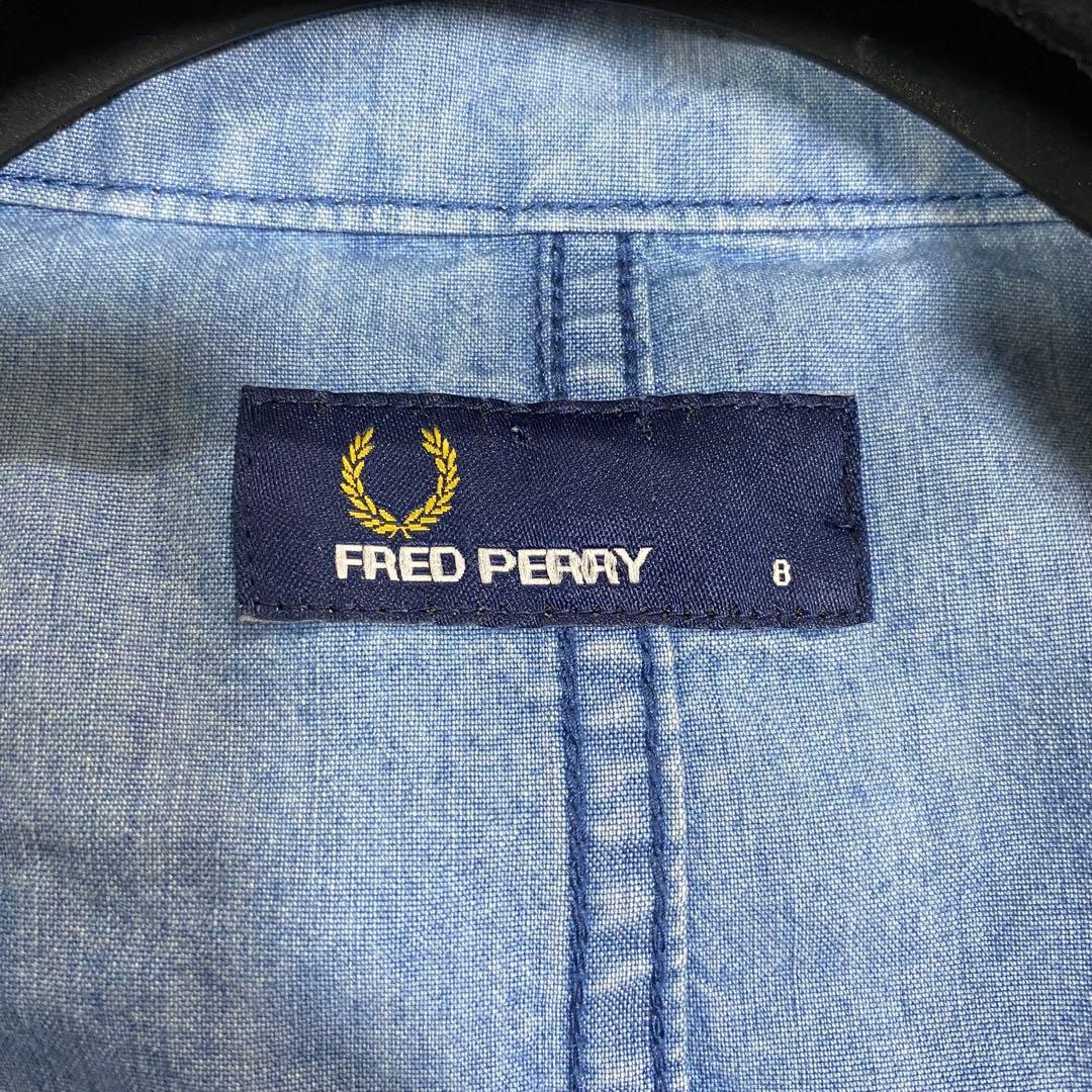 フレッドペリー デニム モッズコート フード付き ワンピース 羽織り