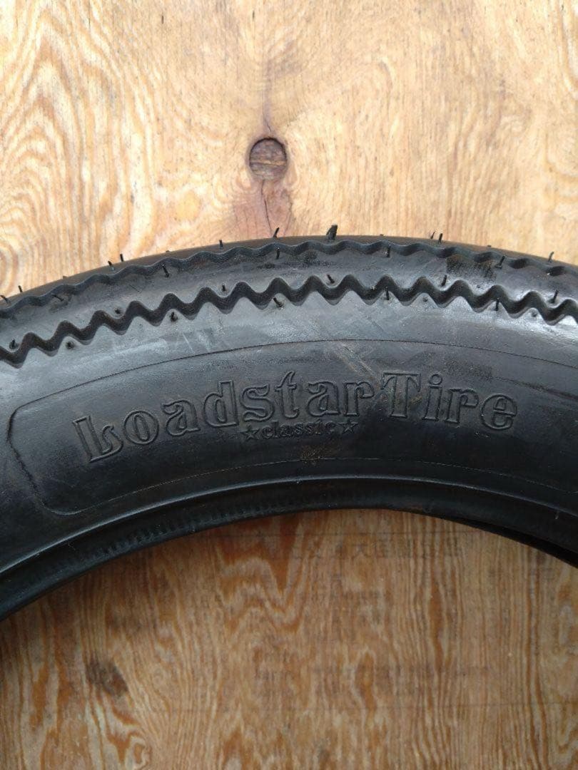 バイク用ビンテージタイヤ loadstone 4.00-17 - メルカリ