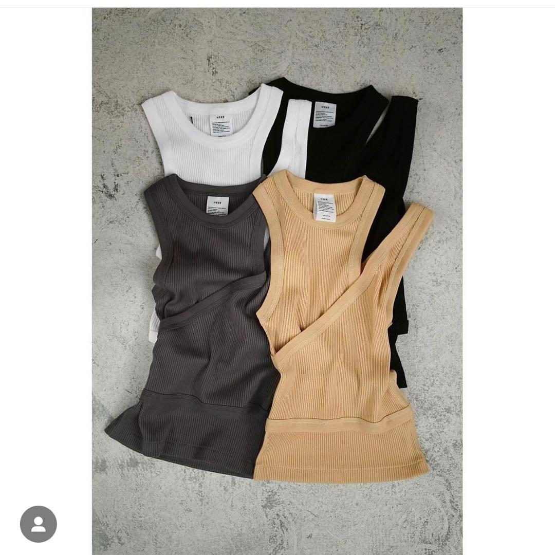 HYKE DOUBLE SHOULDER TANK TOP - メルカリ