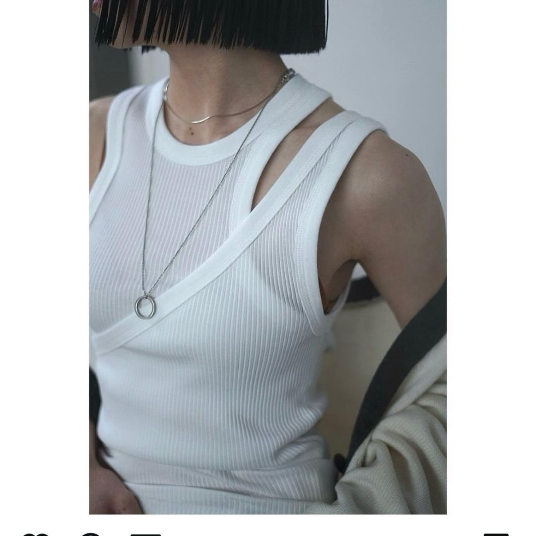 HYKE DOUBLE SHOULDER TANK TOP - メルカリ