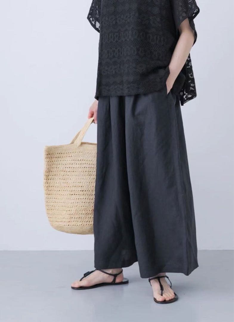 OPEN YY ユニークデザイン フレアパンツ 黒 - yellows.co.jp 日本