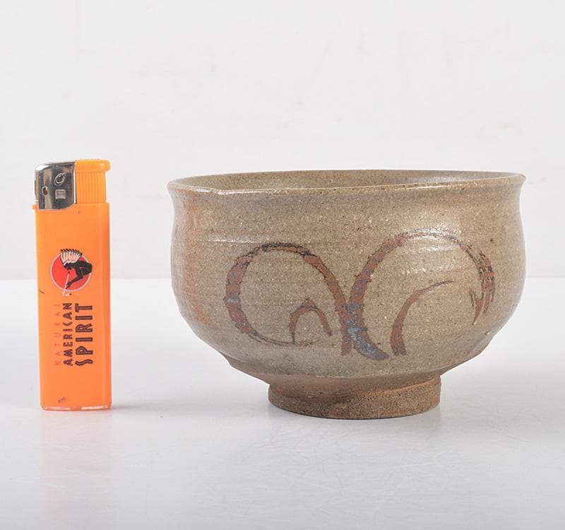 茶道具 茶道具 唐津焼 絵唐津 茶碗 時代箱 V R5259