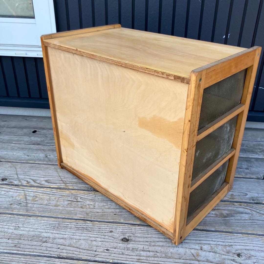 昭和レトロ 蝿帳食器棚 キッチン収納 収納棚 網戸棚 網棚 飾り棚 戸棚