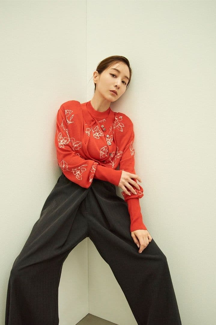 田中みな実×CLANE TUCK HERRINGBONE SLACKS サイズ1 - パンツファッション