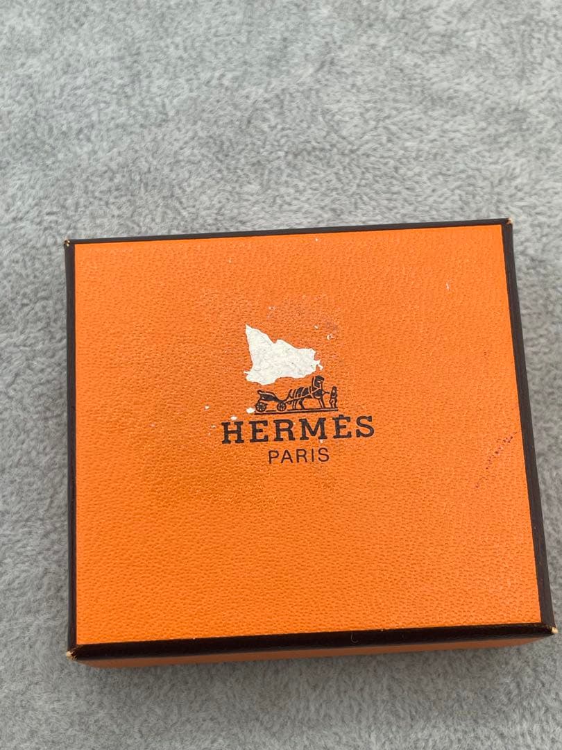 HERMES カフスリンクス カフスボタン セリエ シルバー金具 箱付きの