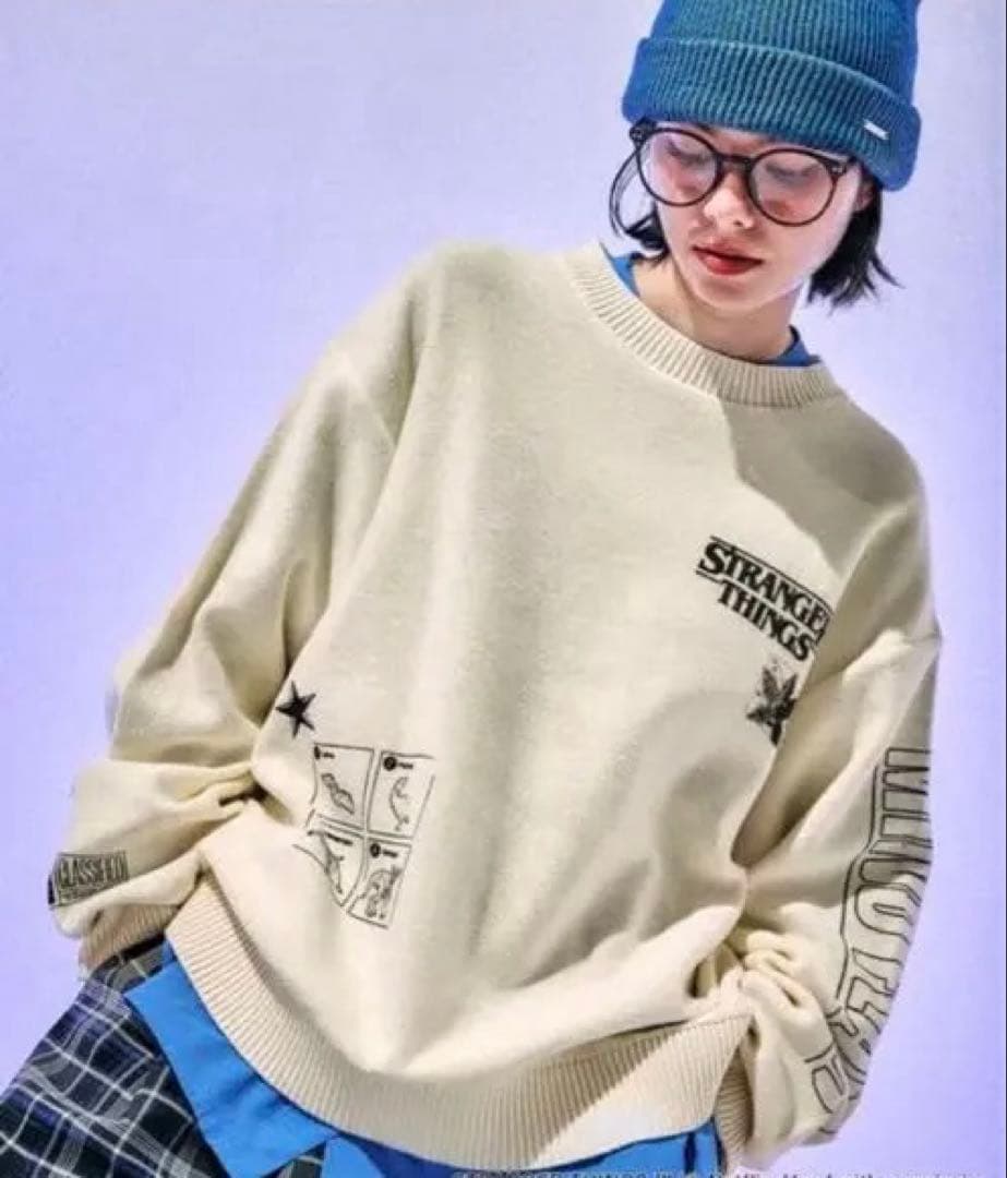 STRANGER THINGS コラボ アソートモチーフニット niko and niko and ｜【STRANGER THINGS】コラボ アソートモチーフニット