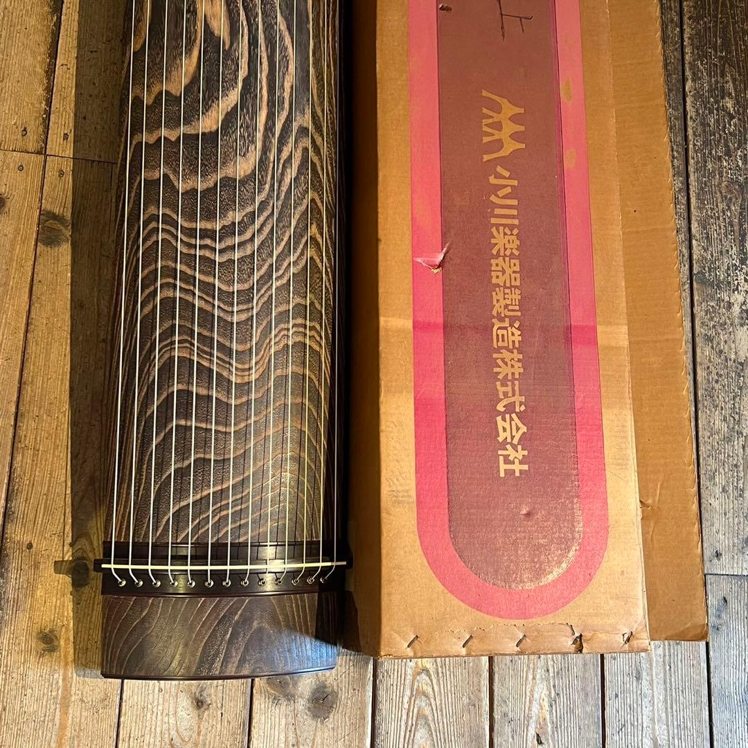 琴 お筝 筝 弦楽器 和楽器 13弦 小川謹製 184㎝ 弦楽器 箱入り