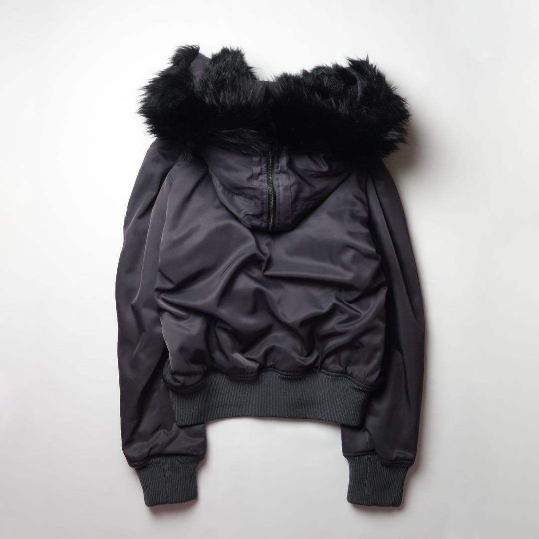 DIESEL N-2B Fur Flight Down Jacket Opium