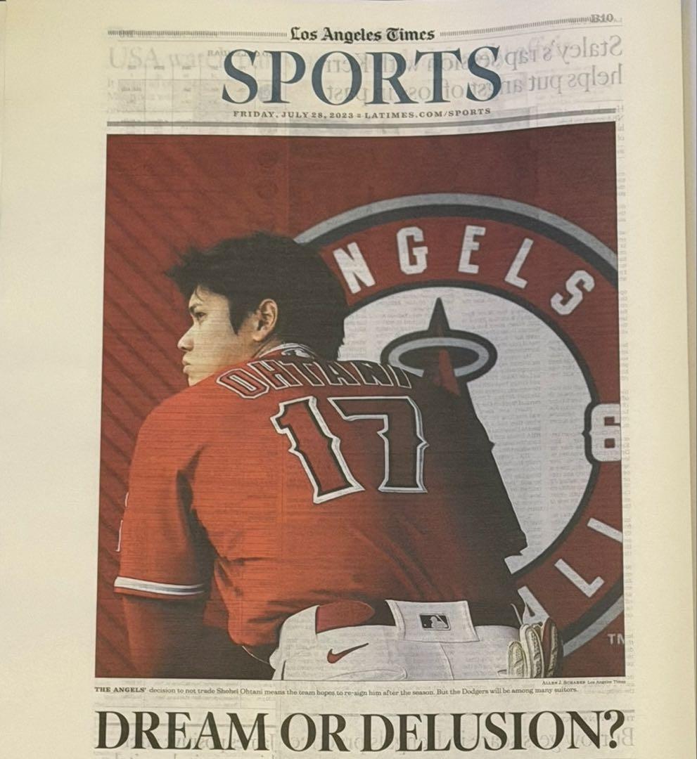 2023年7月28日付 ロサンゼルスタイムズ 【エンゼルス 大谷翔平 特集号】② 2023年7月28日付 ロサンゼルスタイムズ 【エンゼルス 大谷翔平 特集号】