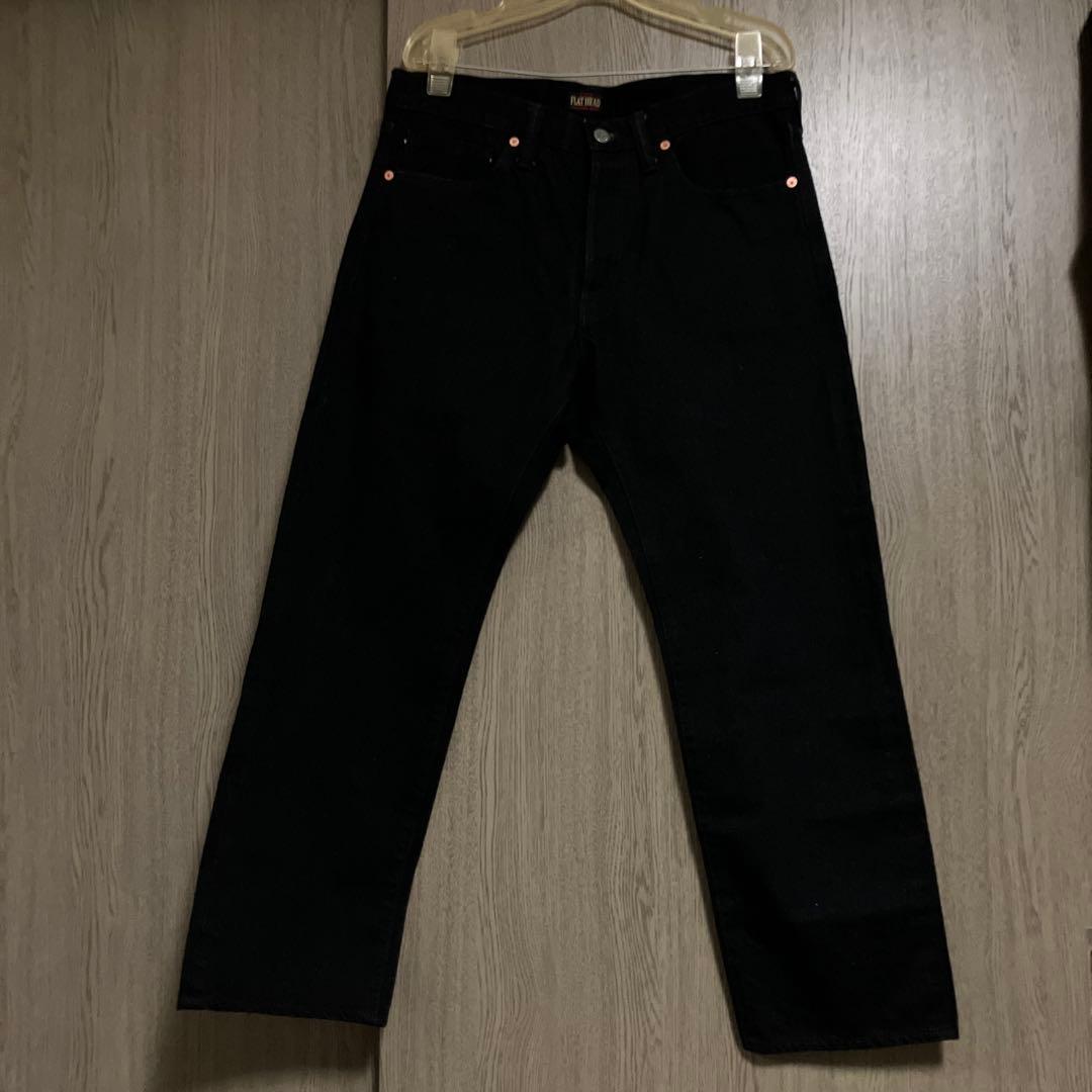 《新春SALE》THE FLAT HEAD デニム　ブラック　size L