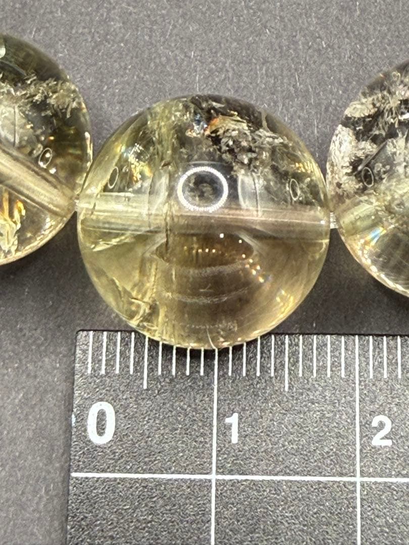 天然石 アイリスゼウスクォーツ ブレスレット （内周16-17cm） 虹入り