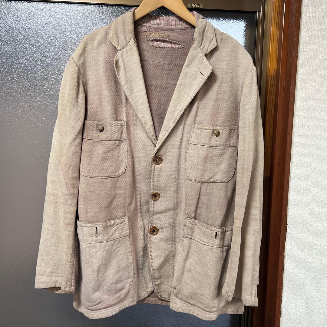 40s french vintage ワークジャケット 30-40s France Vintage Cotton Twill Work Jacket