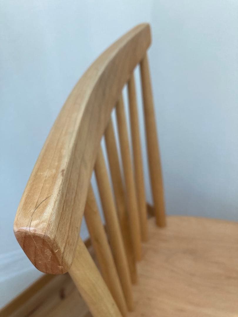 モモナチュラル純正 2脚セット販売！ 木製スピンドルバックダイニング