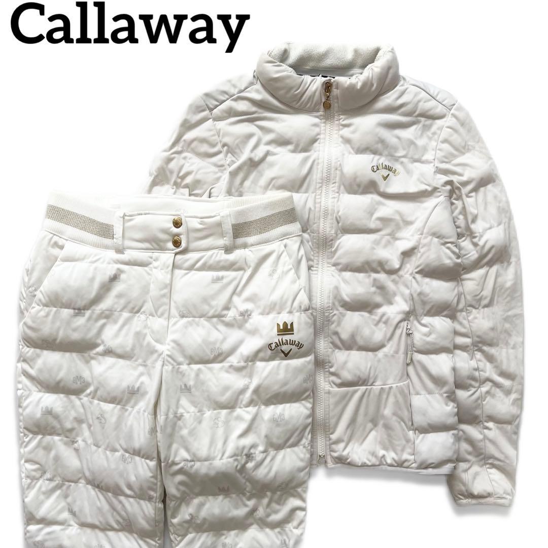 Callaway キャロウェイ　セットアップ　ダウンジャケット　パンツ　中綿入り キャロウェイ ゴルフウェア ダウンジャケット 秋 冬 ストレッチ