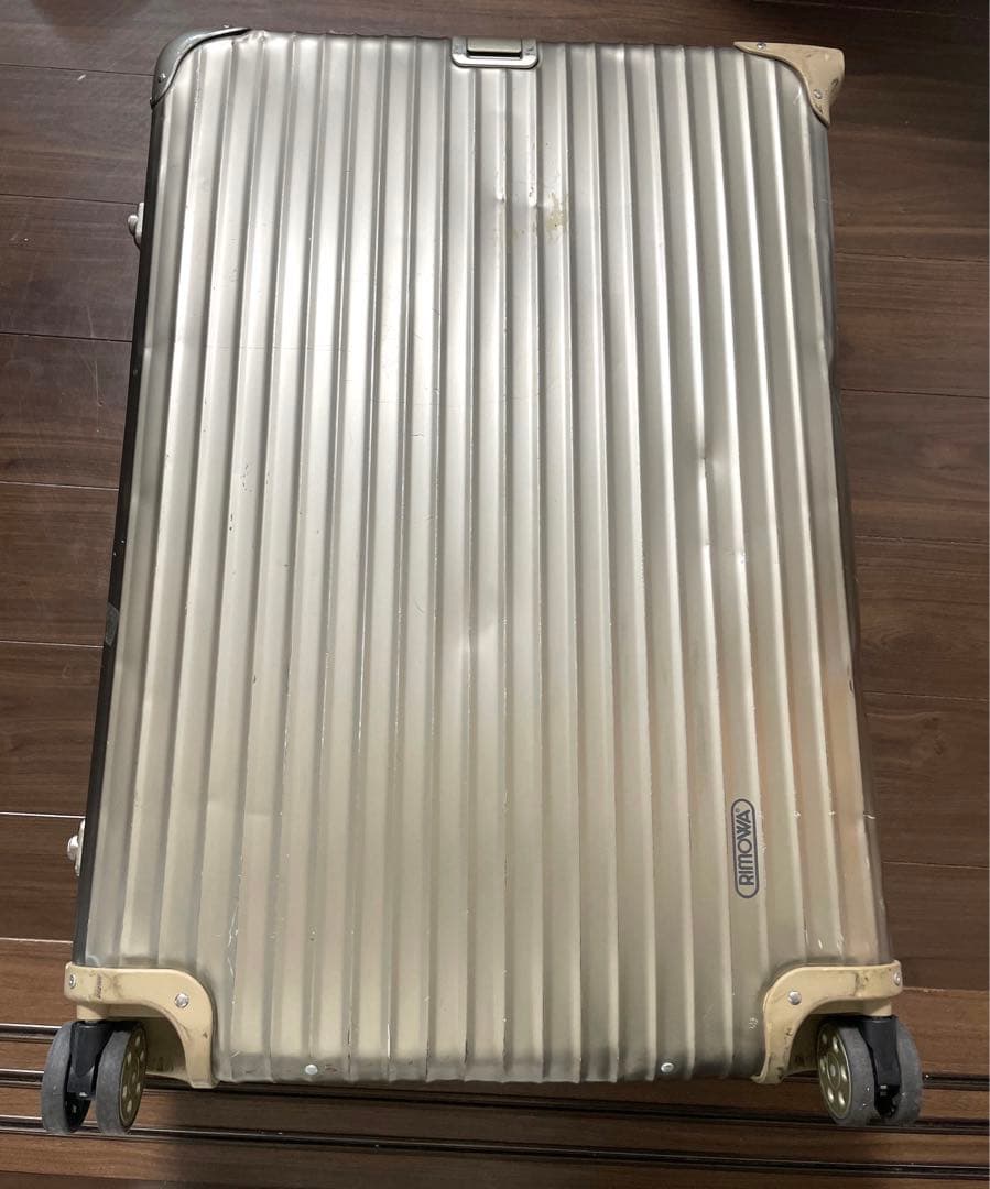 3/31まで】RIMOWA リモワ トパーズチタニウム廃盤革ハンドル 98L