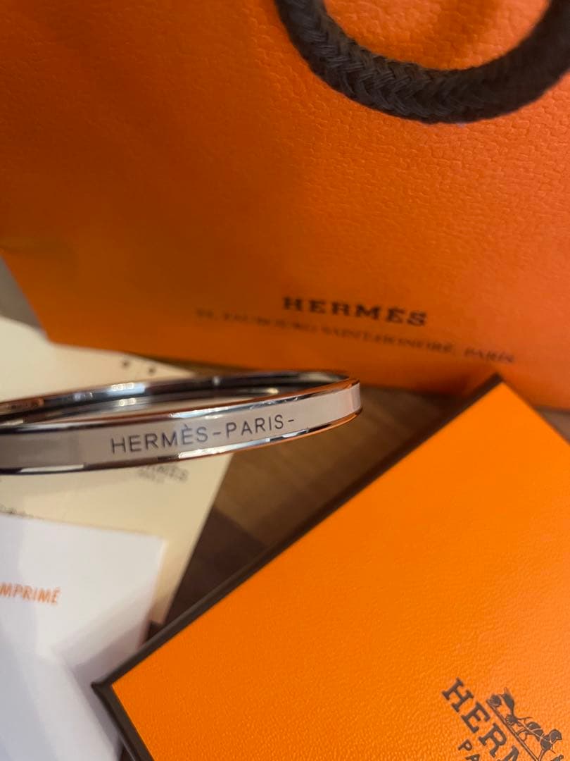 最終値下げ】HERMES ブレスレット ユニ マロングラッセ(シルバー)