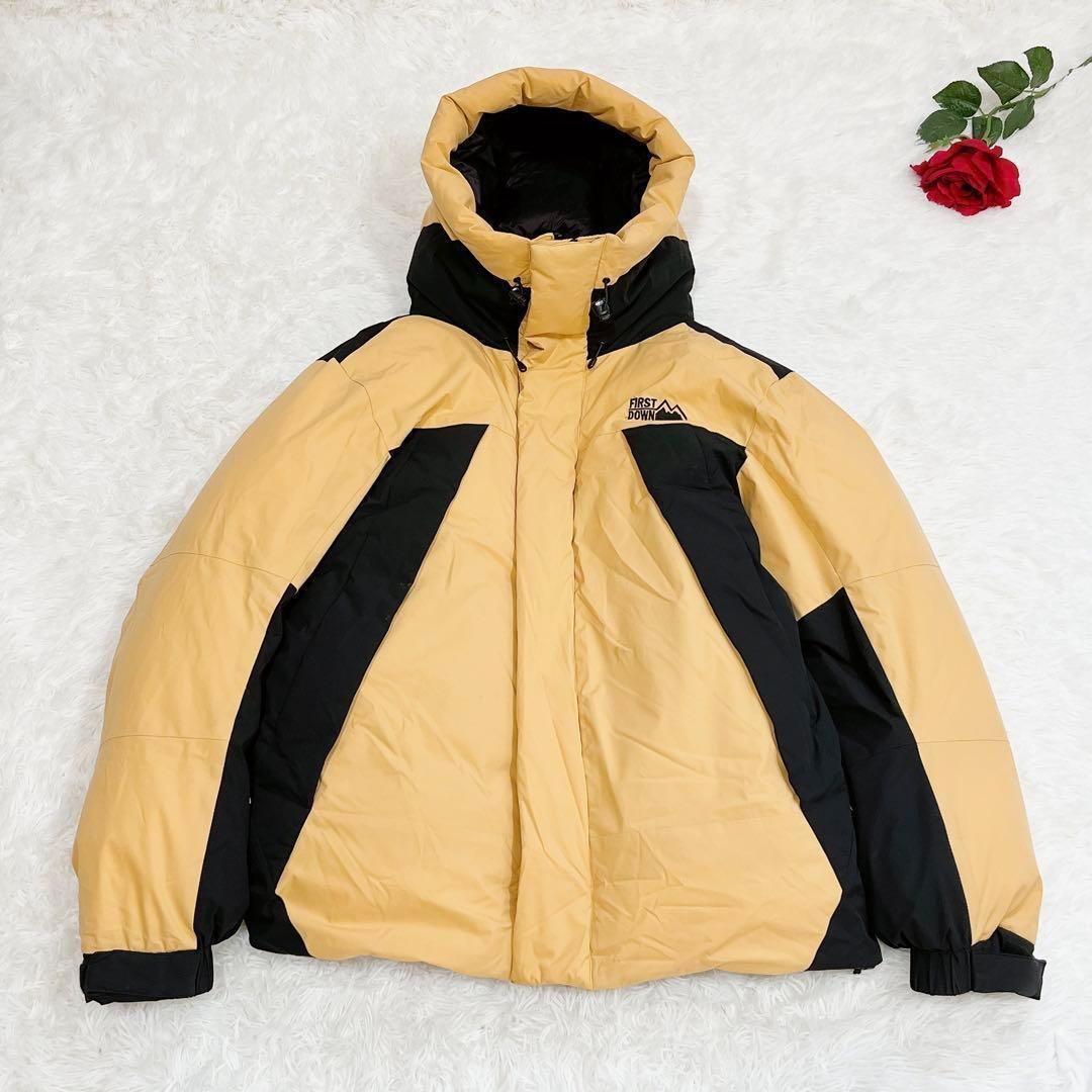FIRST DOWN ダウンジャケット XL イエロー フリークスストア 別注