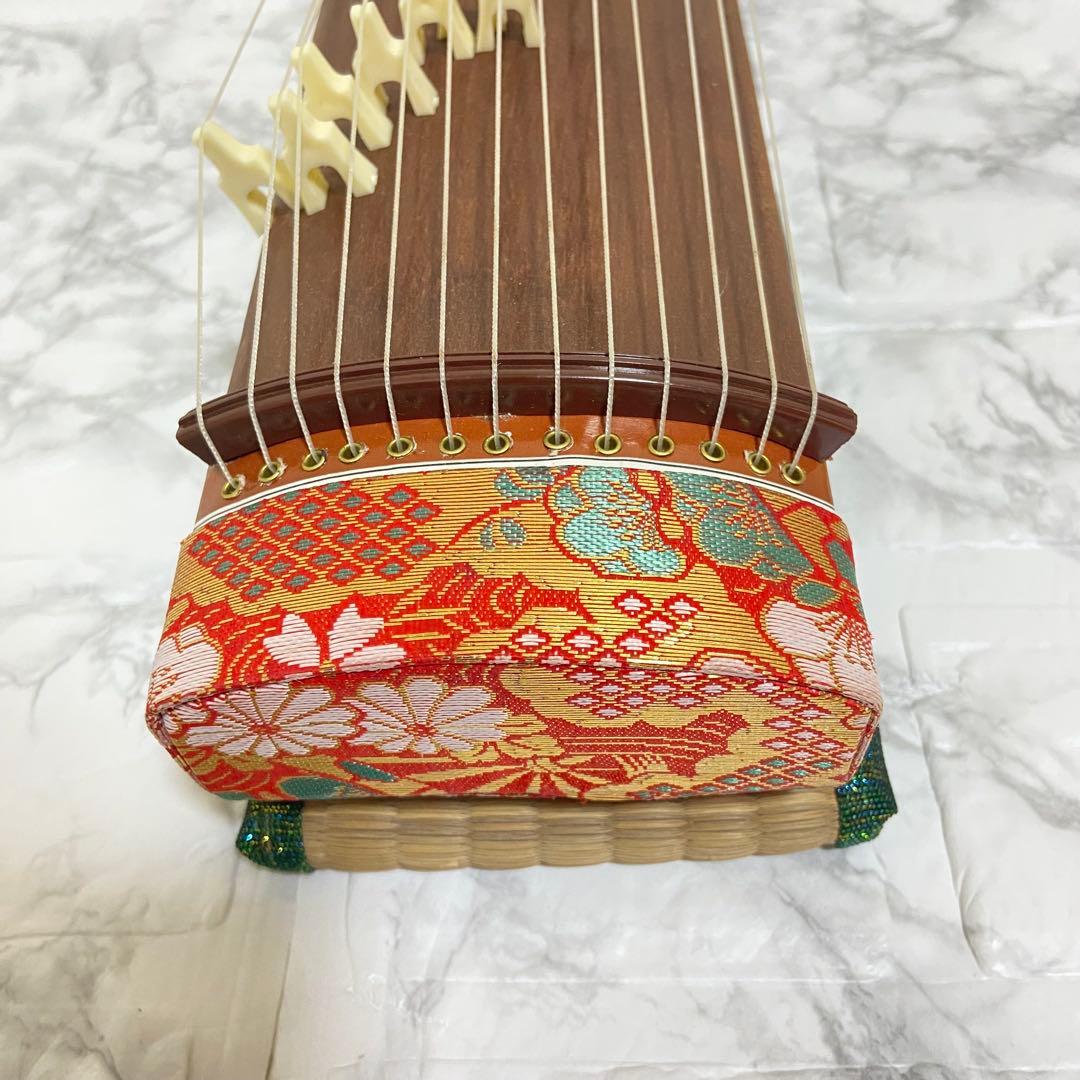 ミニ琴全長約42cm短琴和楽器 13弦お箏 お琴 お
