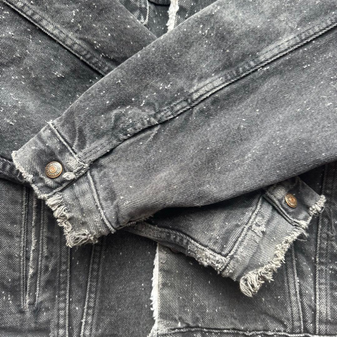 80s〜90s Levi's ギャラクティックウォッシュ ボアジャケットブラック