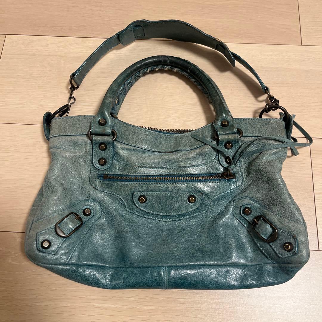 balenciaga the city first bag ヴィンテージ Balenciaga Leather Mini First Bag Charcoal Grey Gold Hardware