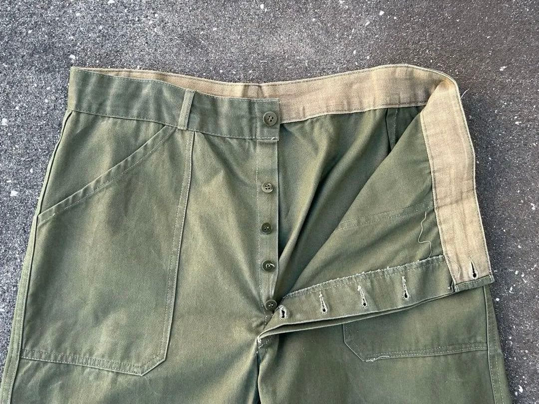 50´s~ HBT French army ベイカーパンツ ヘリンボーン