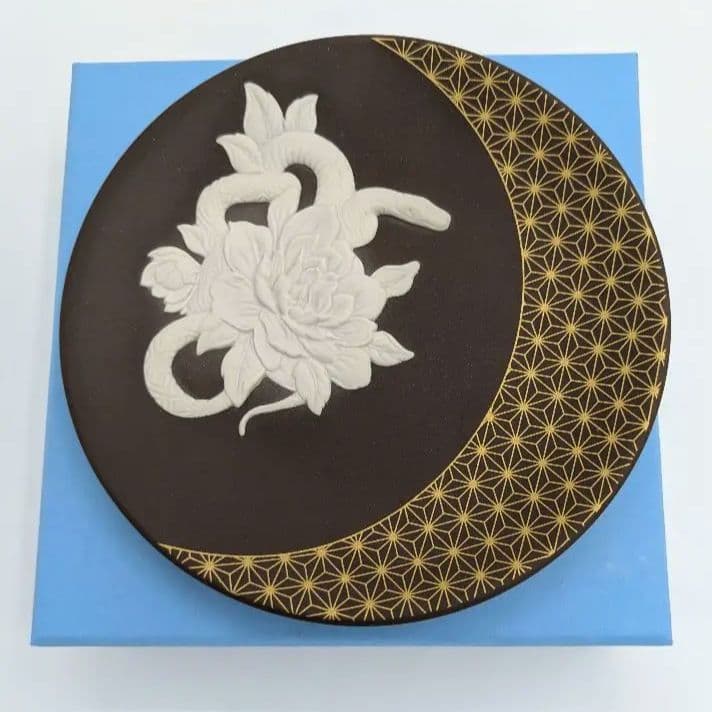 箱付き】ウェッジウッド ジャスパーウェア干支トレイ 2025年 ヘビ年