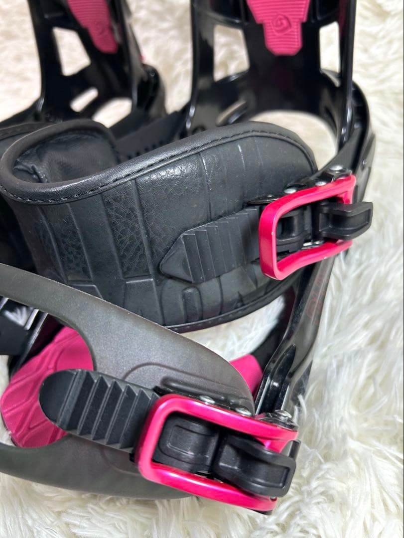 SALOMON ビンディング スノボ レディース ブラックピンク M