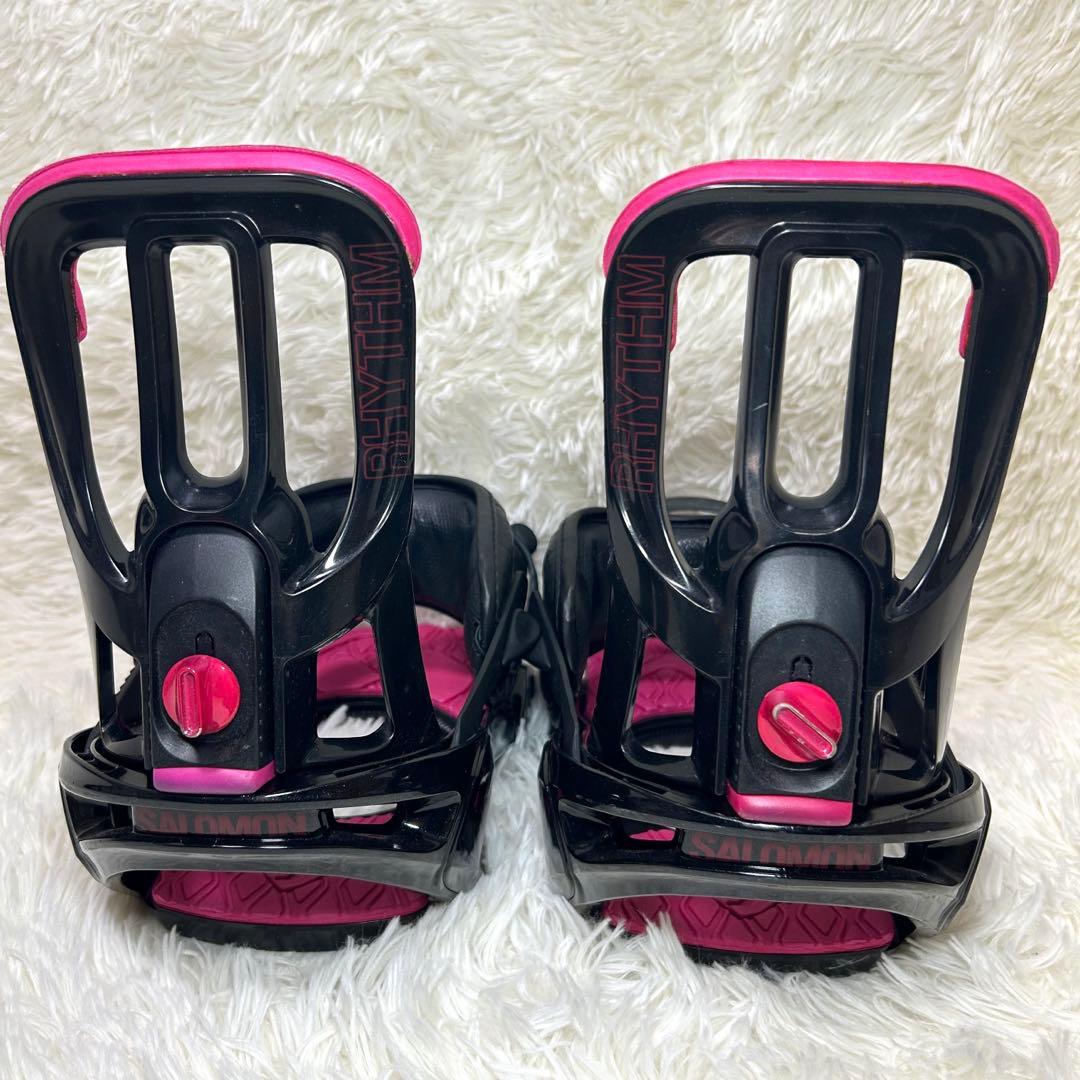 SALOMON ビンディング スノボ レディース ブラックピンク M