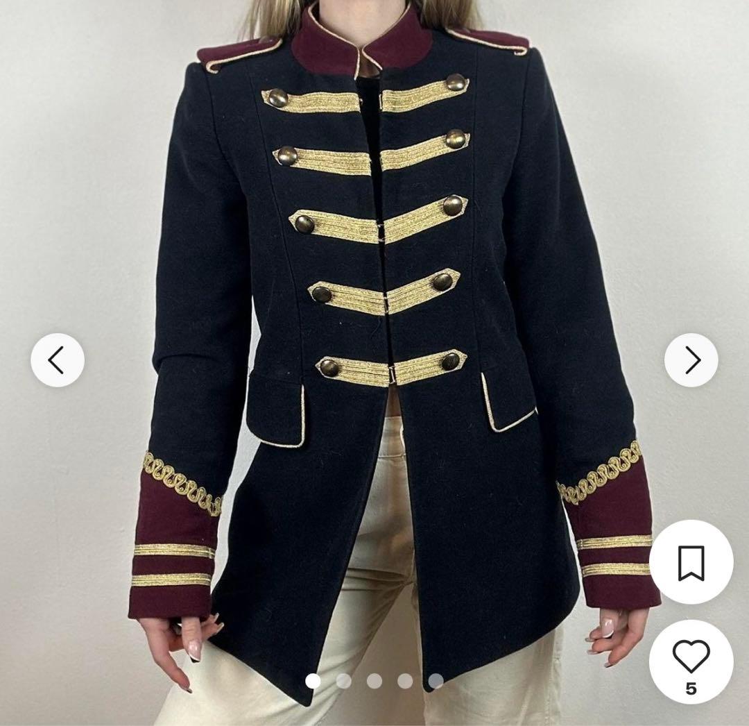 ZARA ナポレオンジャケット ミリタリー レディース 制服 軍服 コスプレ