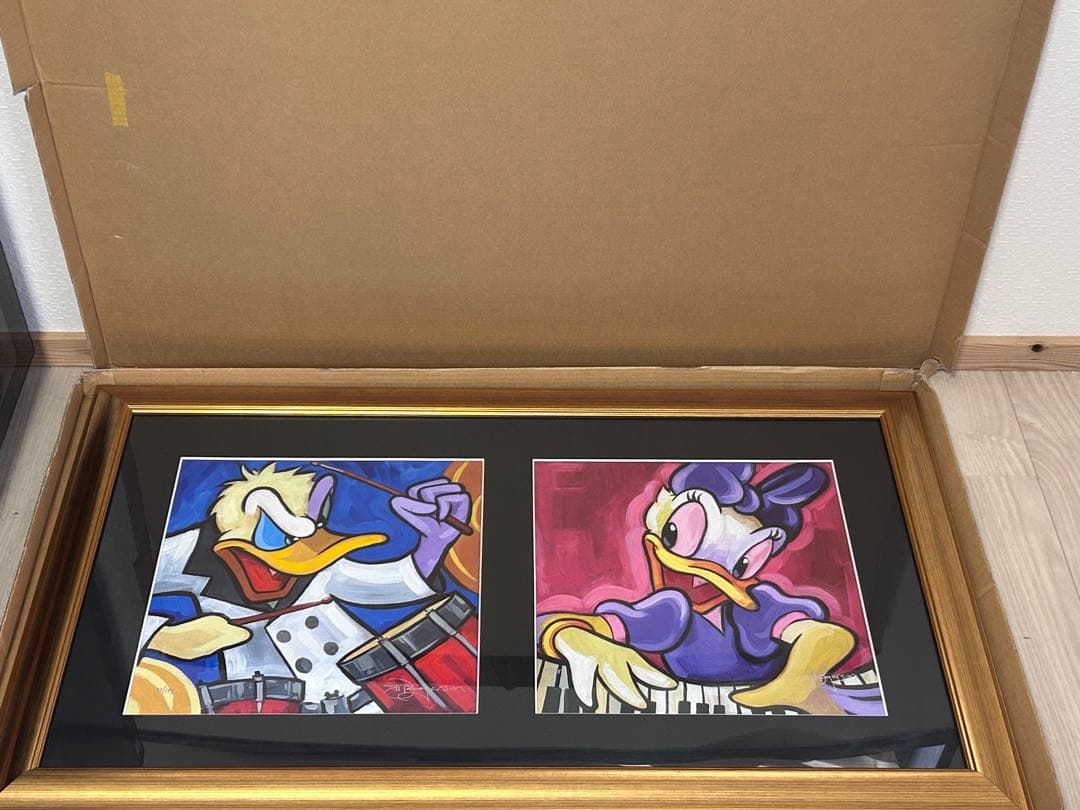 【真作】ティム・ロジャーソン デイジー＆ドナルドジャズ 保証書付　-288