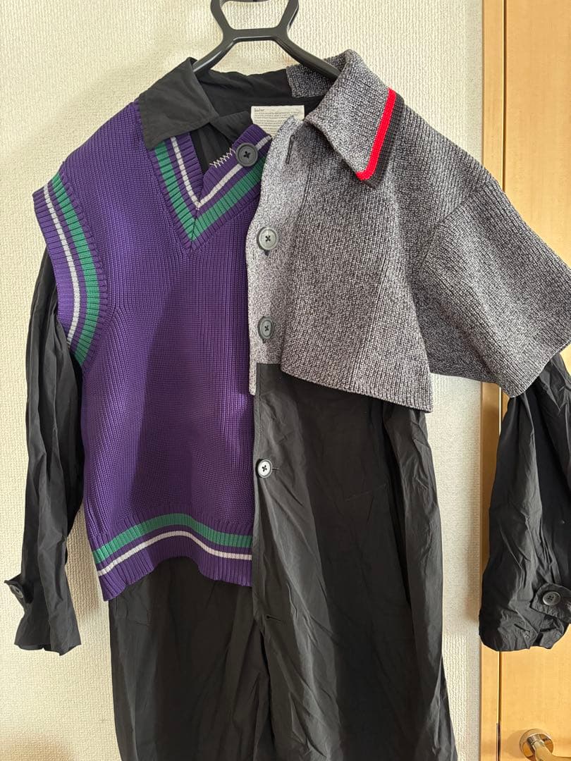 kolor タイプライターコート　ドッキングコート　21scm-c03103 kolor タイプライターコート ドッキングコート 21scm-c03103