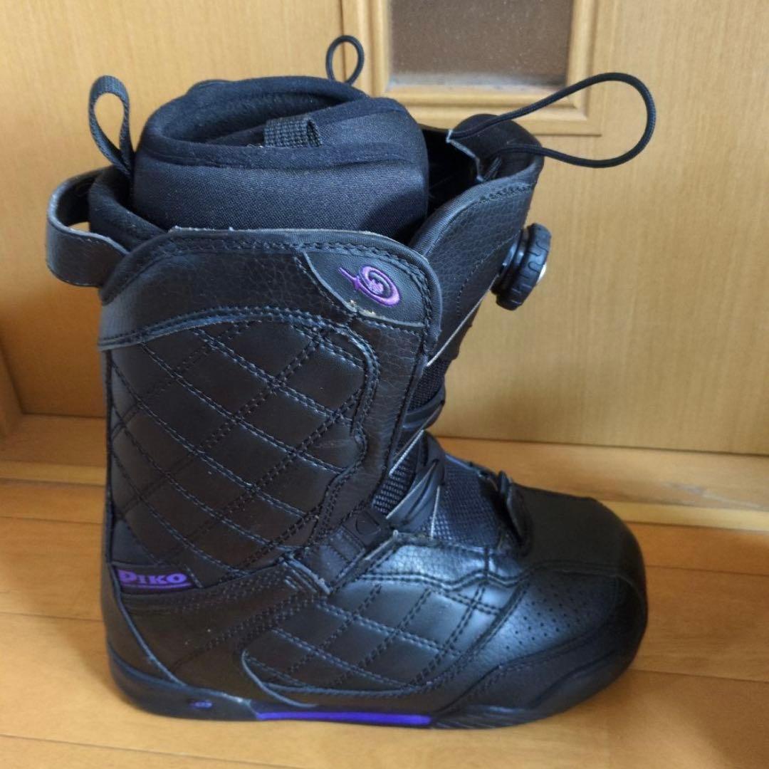 PIKO女性用スノーボードブーツ ブラック BOAシステム美品25〜25.5cm
