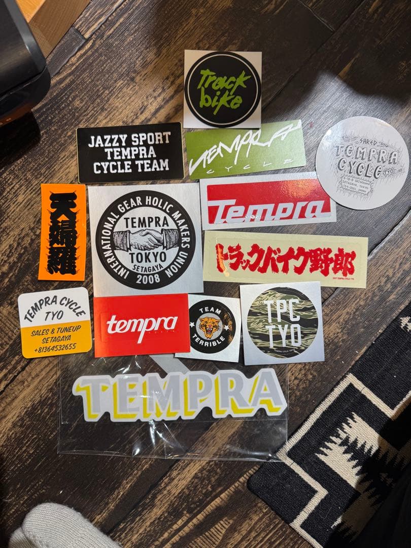 Tempra ステッカーセット 楽天市場】テンプラサイクル×ルイナカムラ ロゴステッカーセット