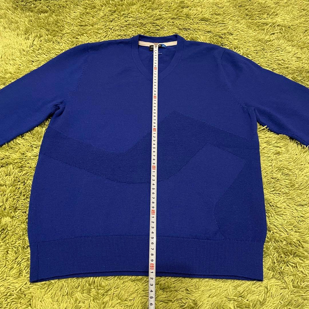 J.LINDEBERG ジェイリンドバーグ ニットセーター 青 Mサイズ - メルカリ