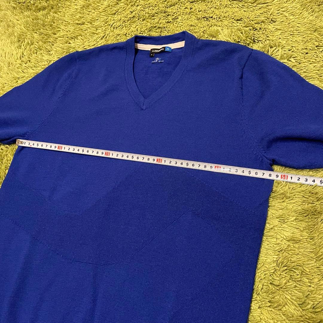 J.LINDEBERG ジェイリンドバーグ ニットセーター 青 Mサイズ - メルカリ