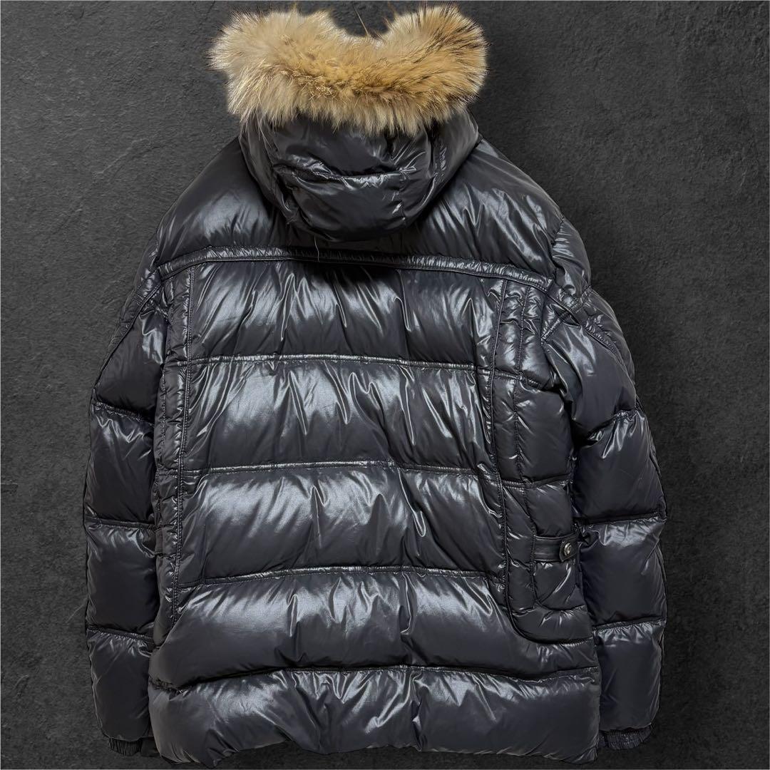 00s Y2K ファー ダウン ジャケット 平成 ギャル男 お兄系 光沢 XL