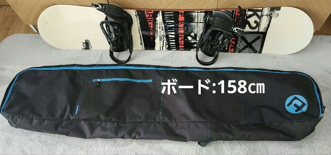 スノーボード3点(ボードK2、ビンディングELAN、ケース)158㎝　送料込み スノーボード3点(ボードK2、ビンディングELAN、ケース)158㎝ 送料込み