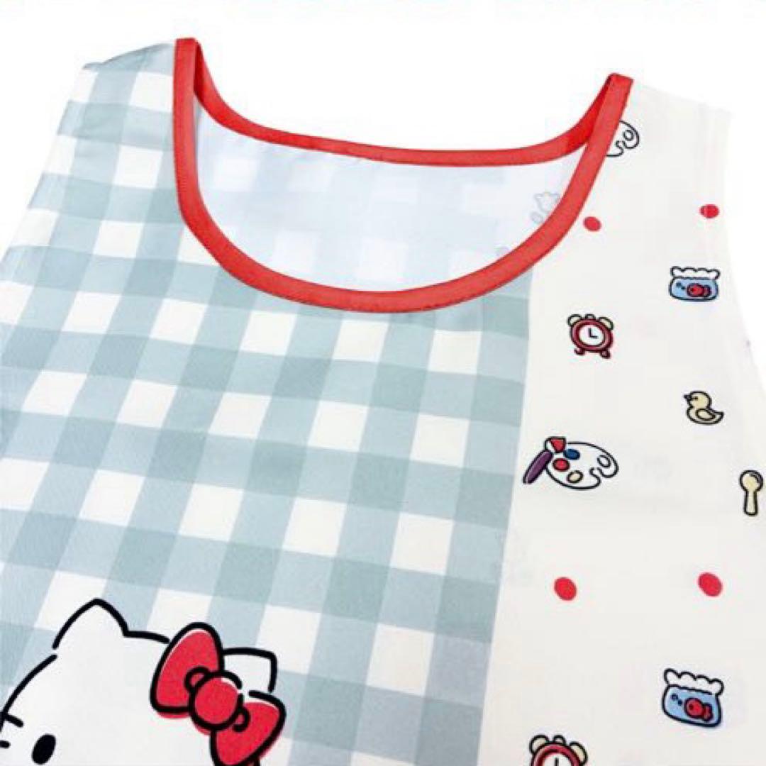 新品☆キティちゃん☆エプロン☆キャラクターエプロン☆グレー☆M〜L