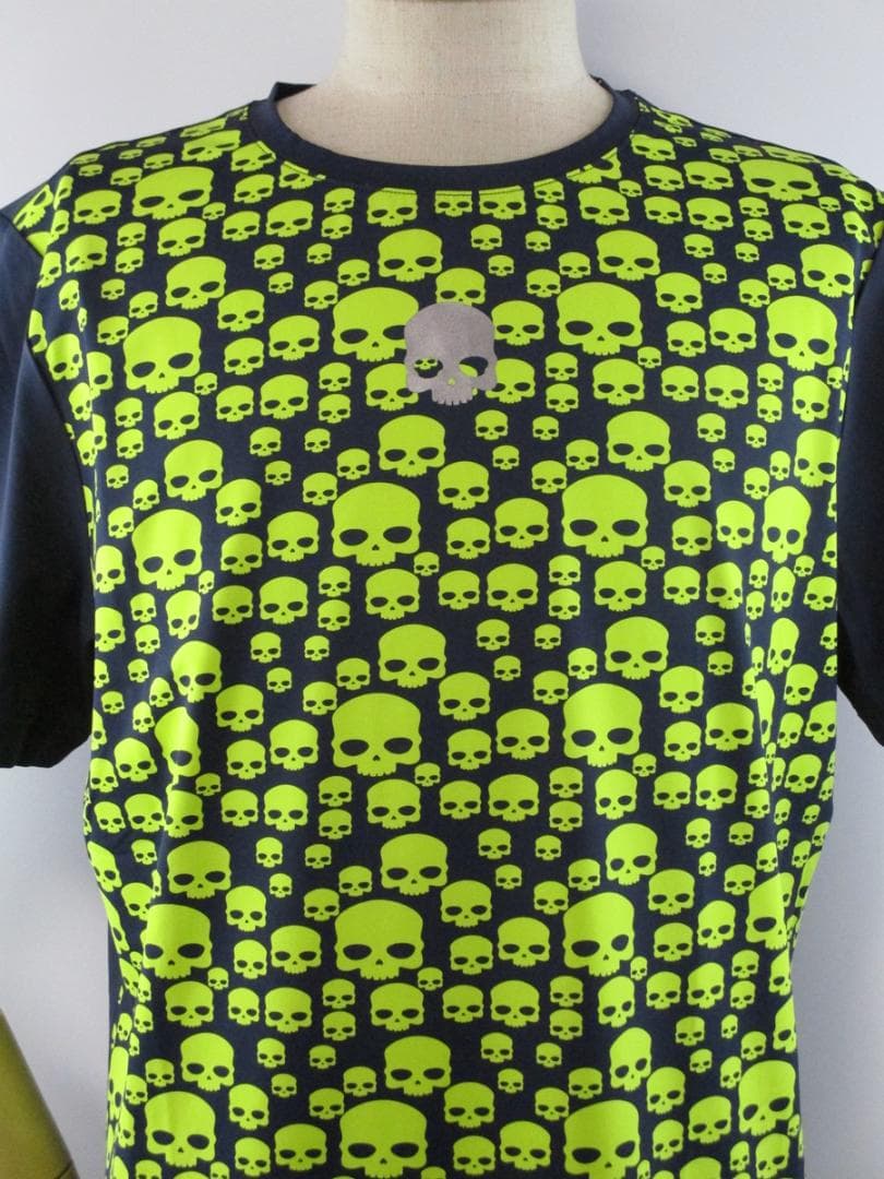 ハイドロゲン・テニス】マルチアイコン・テックTシャツ☆XL☆ネイビー