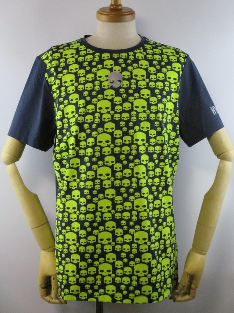 ハイドロゲン・テニス】マルチアイコン・テックTシャツ☆XL☆ネイビー